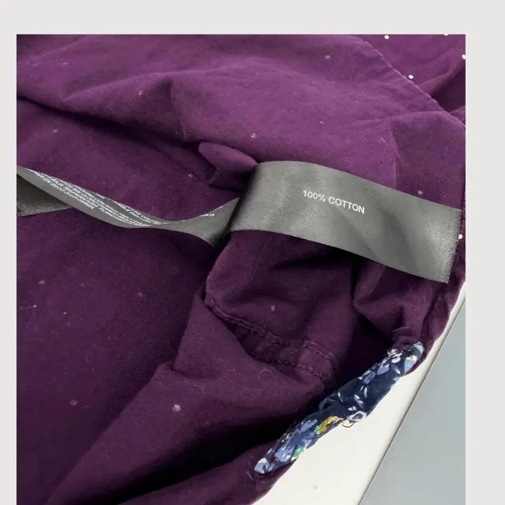 Denim & Flower Ricky Singh Button Shirt Maroon L